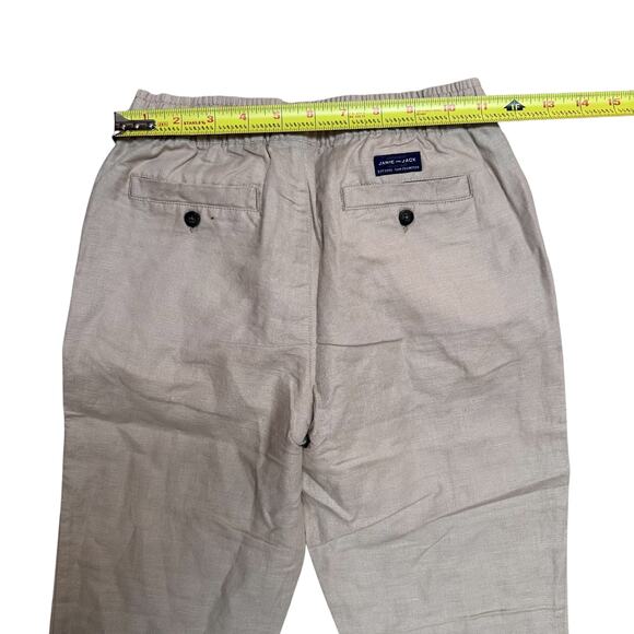 JANIE AND JACK Boys Linen Cotton Pull-on Dress Pants in Jack Khaki Size 10 NWT - Picture 5 of 6